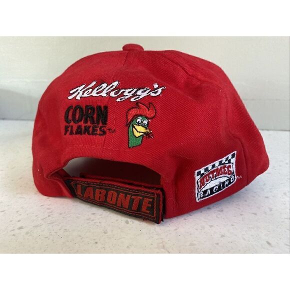 Vintage Terry Labonte Nascar Snapback Hat Kelloggs Corn Flakes Nutmeg Advert - Picture 4 of 8